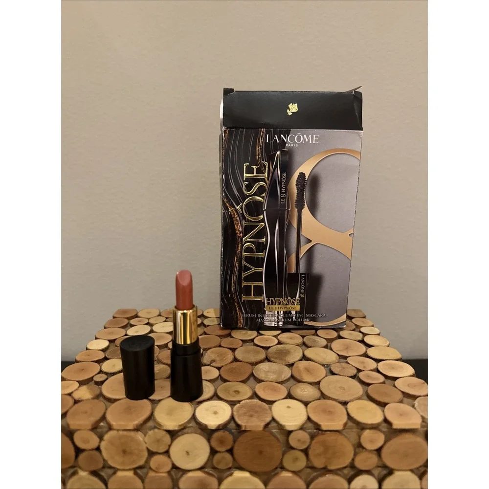 LANCOME LE 8 HYPNOSE Serum-Infused Mascara & Absolu Rouge Cream Lip 274